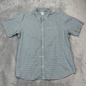 L.L. Bean Shirt Mens Multi XL Plaid Traditional Fit Short‎ Sleeve Button Down